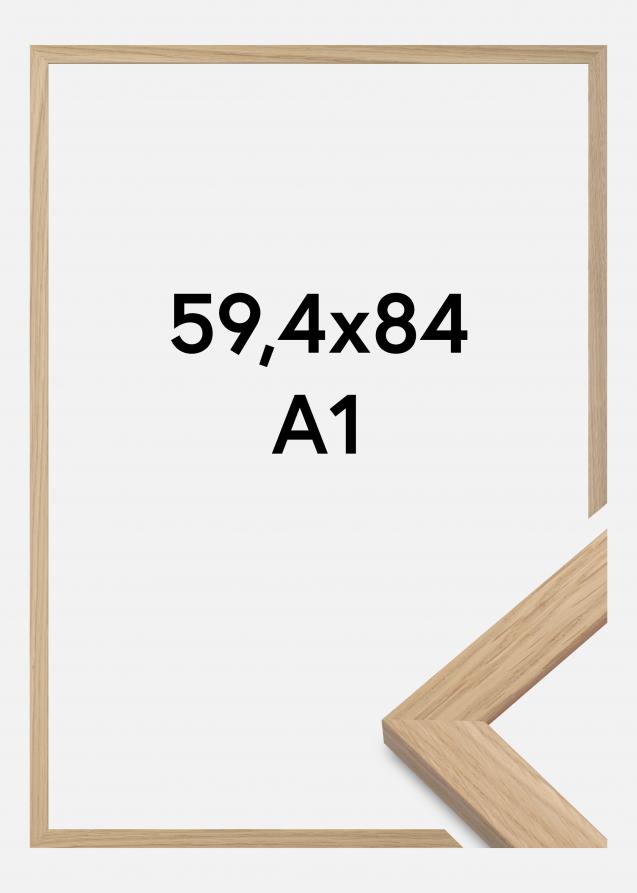 Cornice Oak Wood Vetro acrilico 59,4x84 cm (A1)