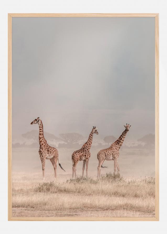 Weathering The Amboseli Dust Devils Poster