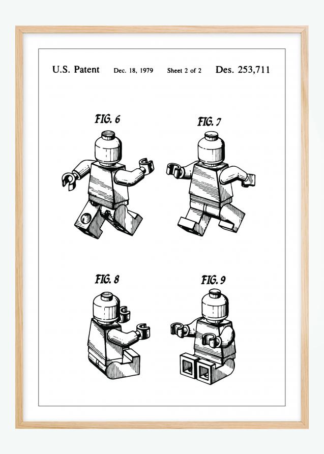 Disegni di brevetti - Lego II Poster
