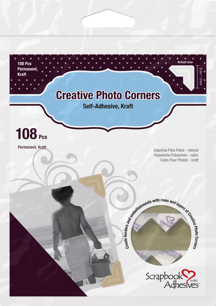 3L Creative Photo Corners Marrone - 108 cad.