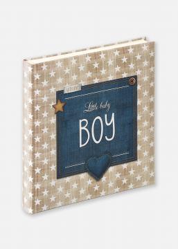 Little Album per beb Boy Blu - 28x30,5 cm (50 Pagine bianche / 25 fogli)