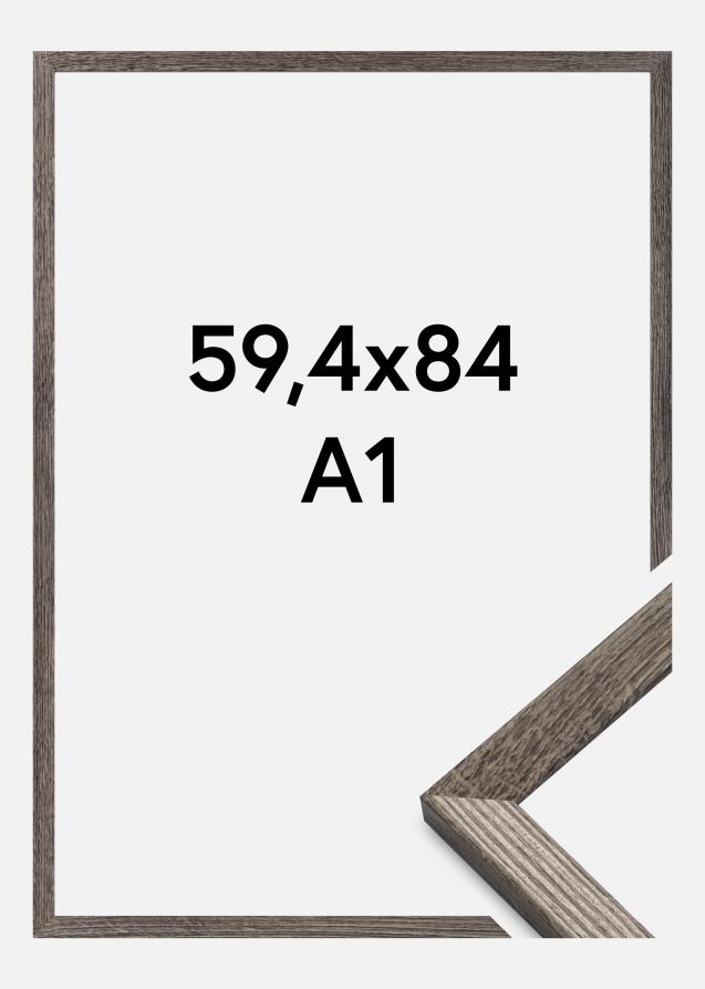 Cornice Fiorito Vetro acrilico Noce 59,4x84 cm (A1)