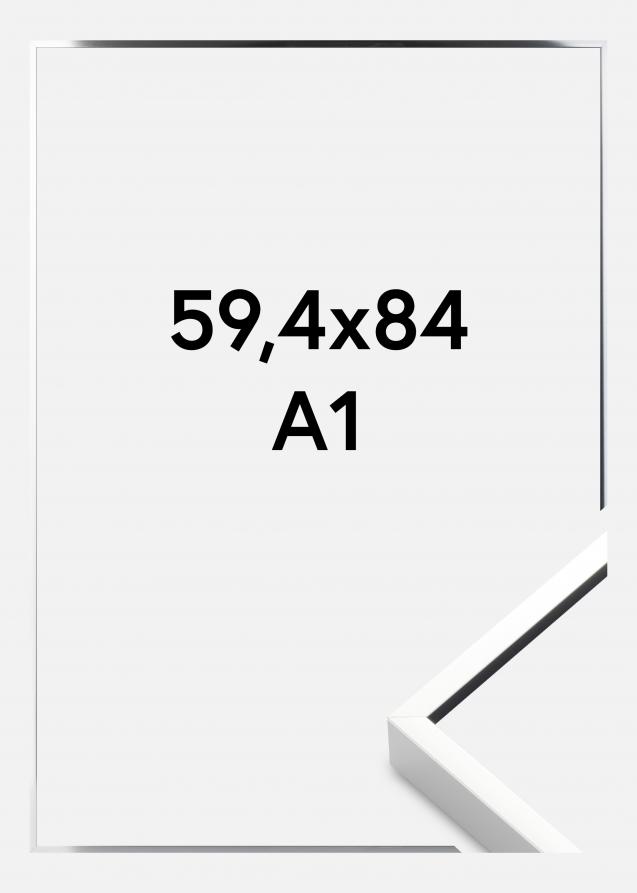 Cornice Nielsen Premium Alpha Finitura brillante Argento 59,4x84 cm (A1)
