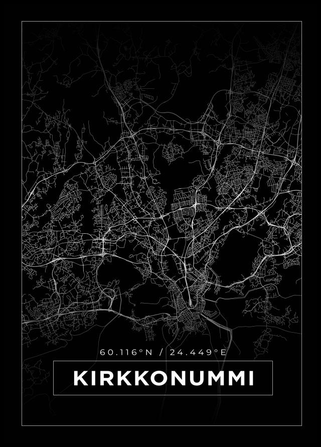 Mappa - Kirkkonummi - Poster nero