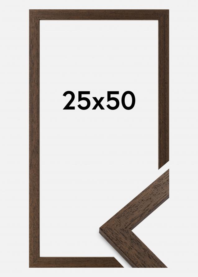 Cornice Brown Wood Vetro acrilico 25x50 cm