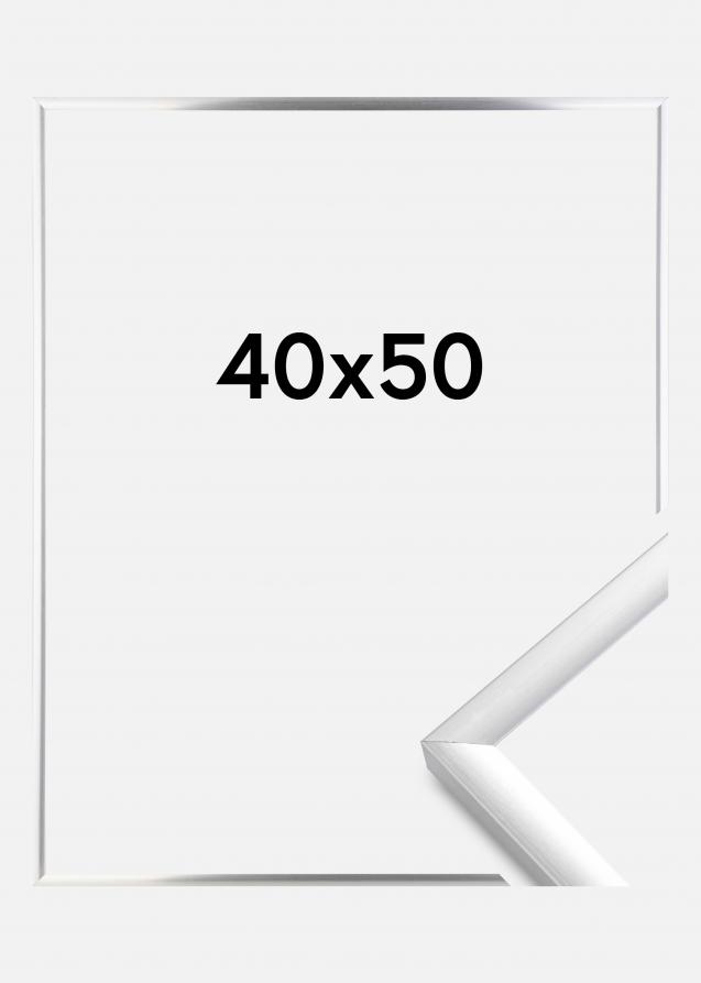 Cornice New Lifestyle Vetro acrilico Argento 40x50 cm