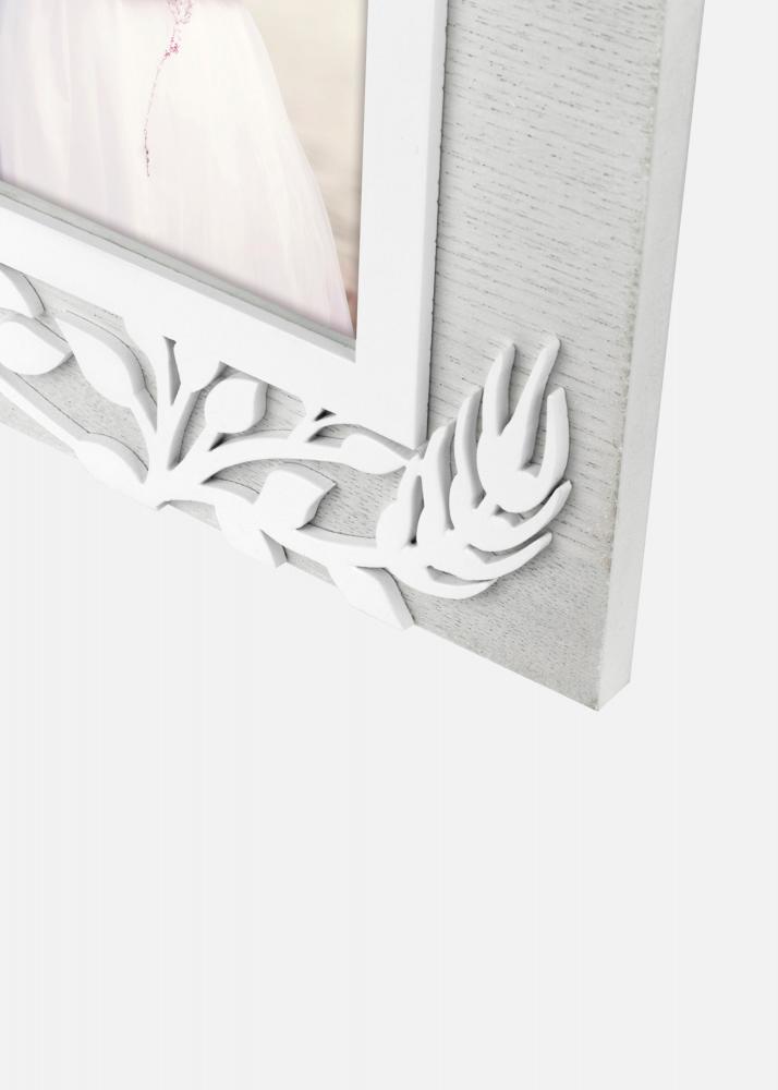 Cornice Fiorella Bianco 10x15 cm