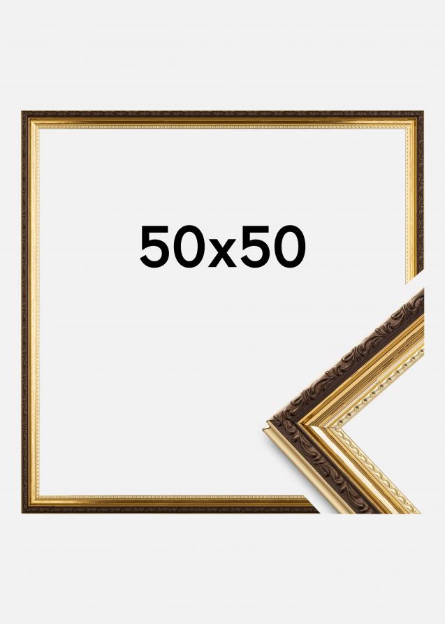 Cornice Abisko Vetro acrilico Oro 50x50 cm