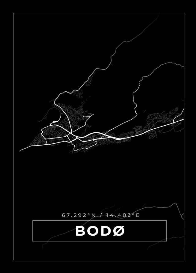 Mappa - Bodø - Poster nero