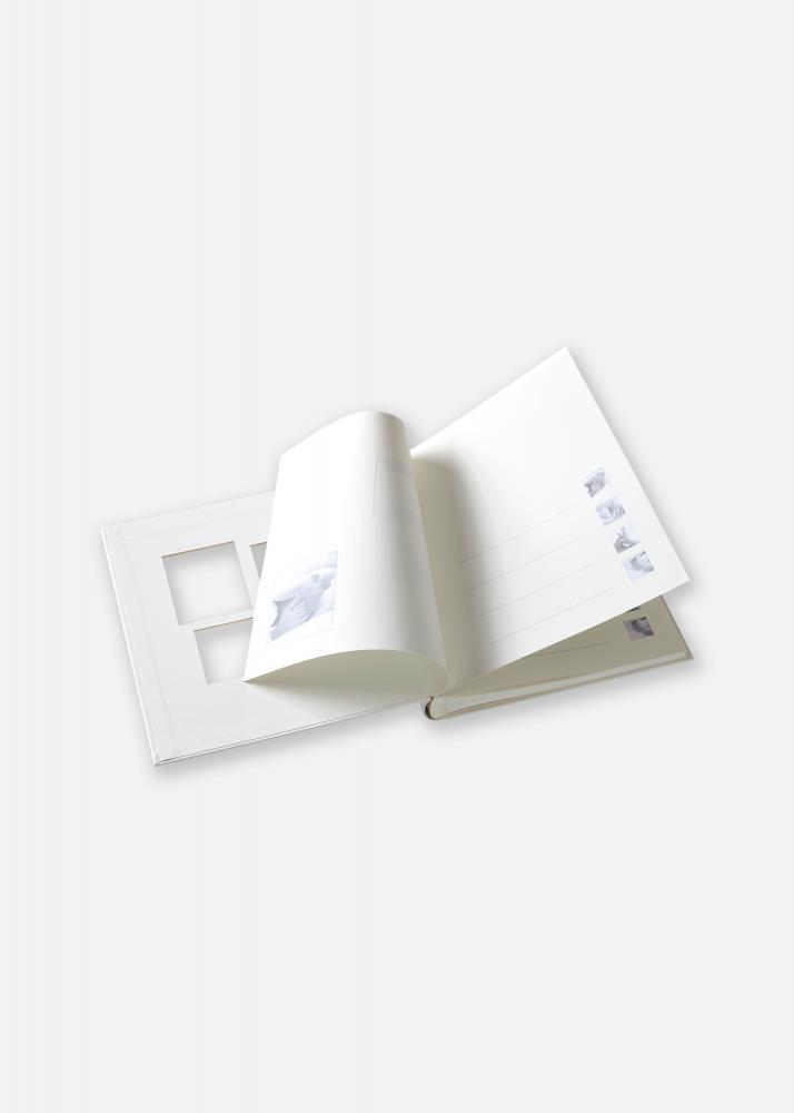 Little Foot Album Bianco ghiaccio - 28x30,5 cm (60 Pagine bianche / 30 fogli)