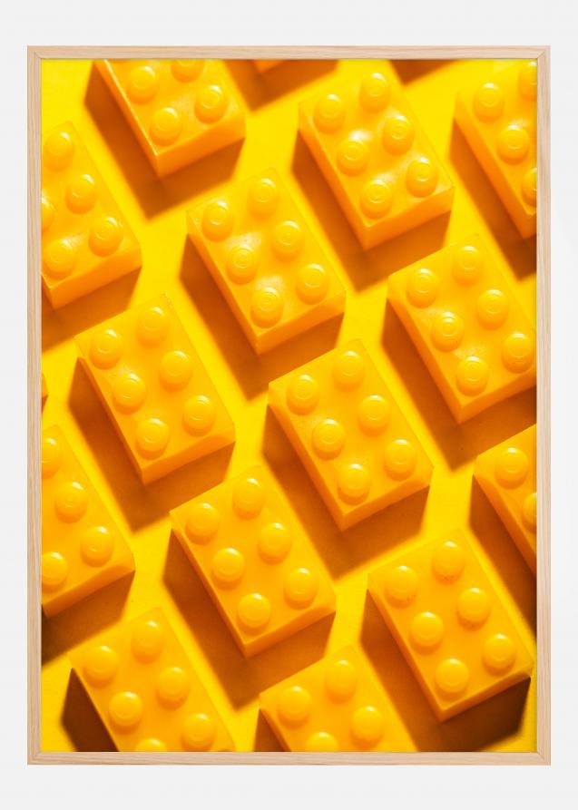 Yellow lego Poster