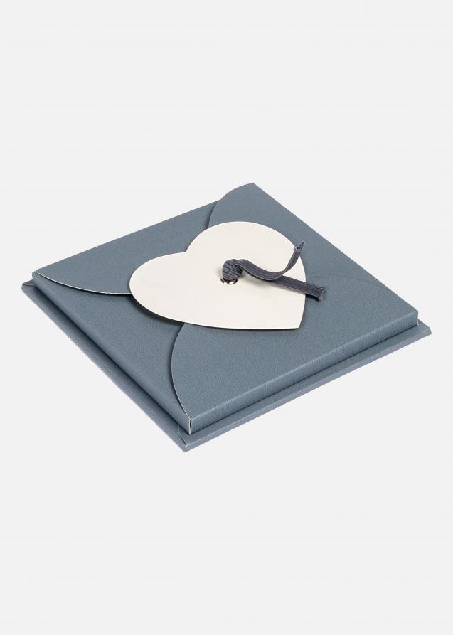 PAC Leporello Heart Grigio - 11 Immagini in formato 10x10 cm