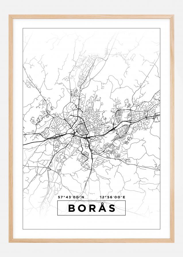 Mappa - Borås - Poster bianco