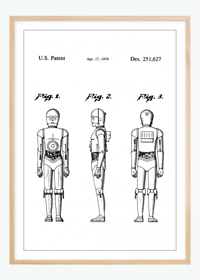 Disegni di brevetti - Star Wars - C-3PO Poster