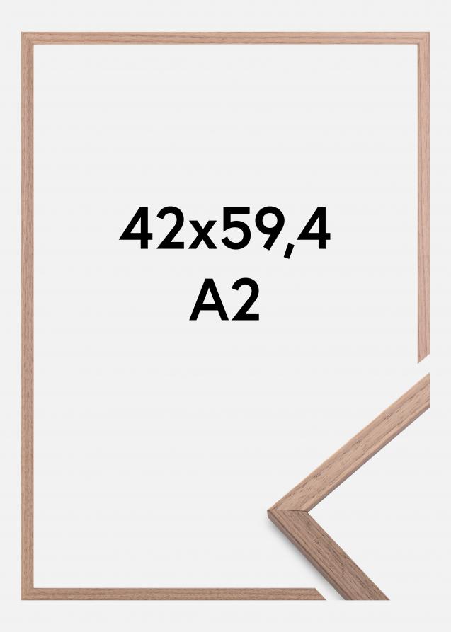 Cornice Edsbyn Vetro acrilico Noce chiaro 42x59,4 cm (A2)