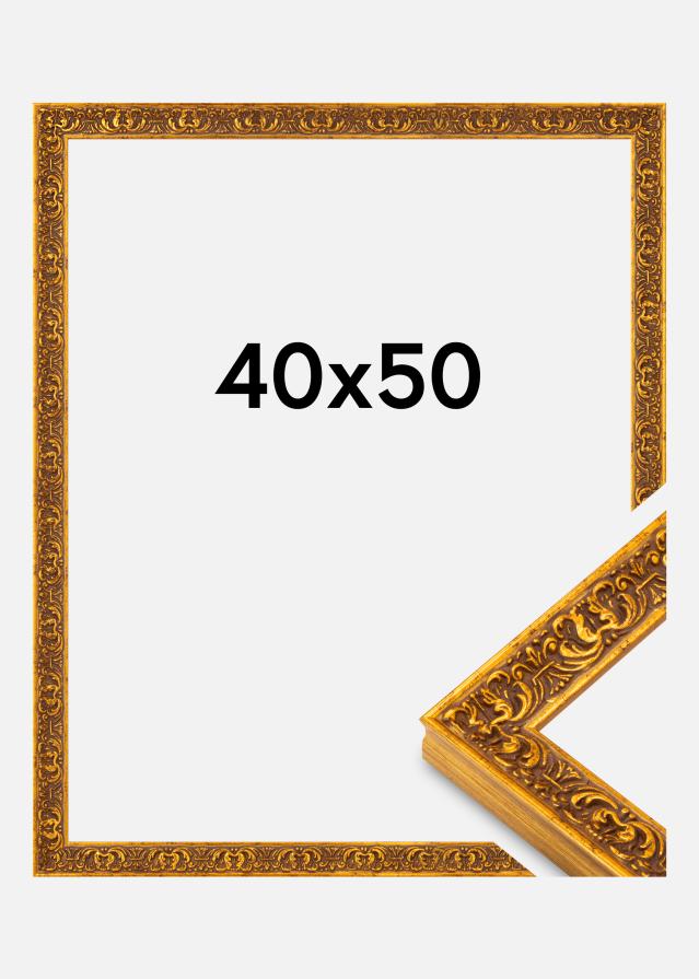 Cornice Amber Vetro Acrilico Oro 40x50 cm