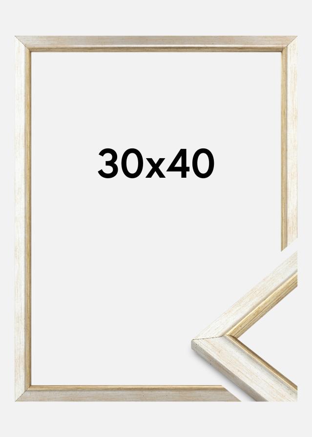 Cornice Marisa Acrilico Argento 30x40 cm