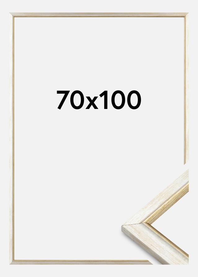 Cornice Marisa Acrilico Argento 70x100 cm