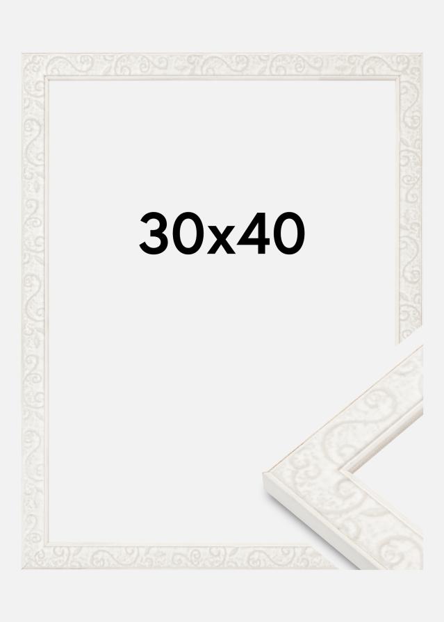 Cornice Milton Acrilico Bianco 30x40 cm