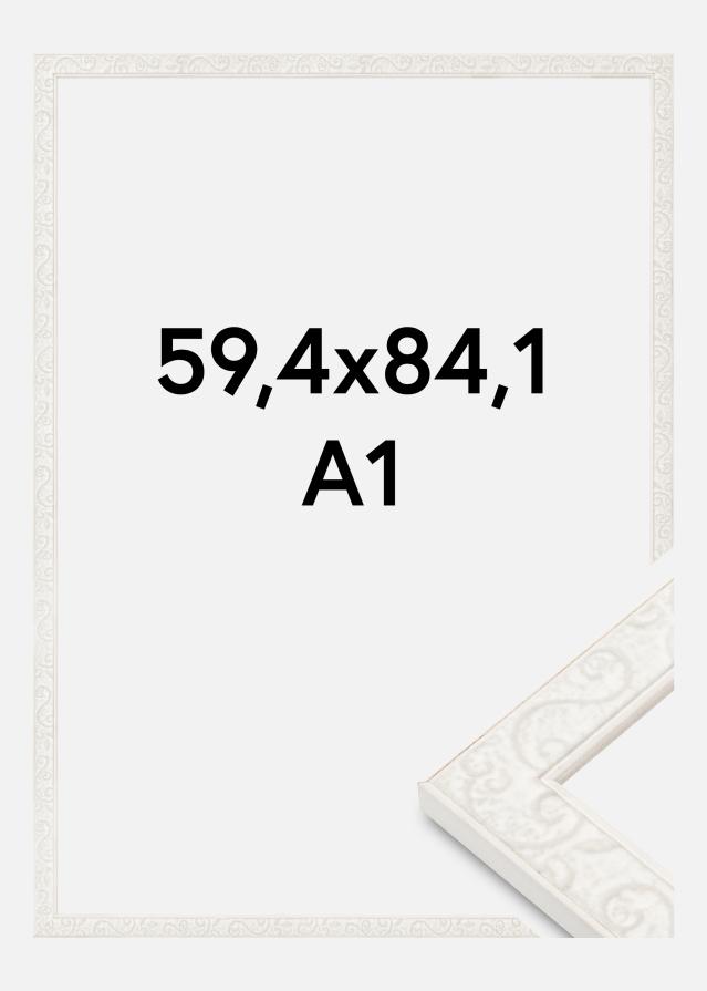 Cornice Milton Vetro Acrilico Bianco 59,4x84,1 cm (A1)