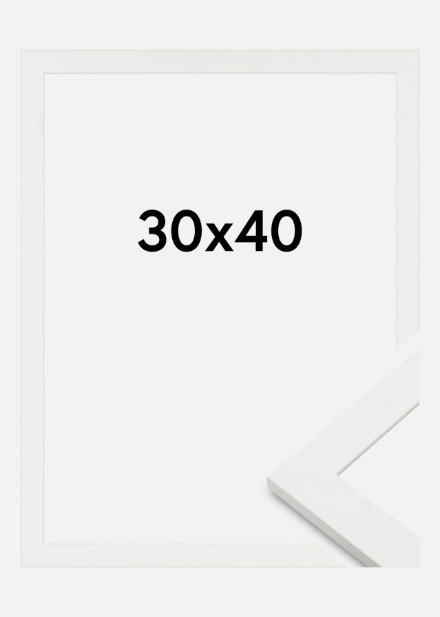 Cornice Sandra Acrilico Bianco 30x40 cm