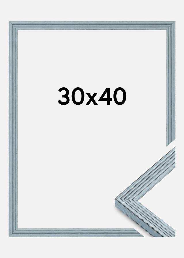 Cornice Tosca Vetro Acrilico Blu 30x40 cm