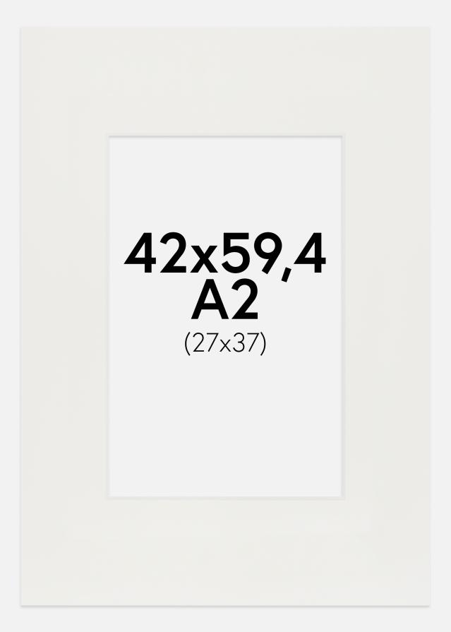 Passe-partout Bianco 3 mm (Bordo interno bianco) 42x59,4 cm (24x37)