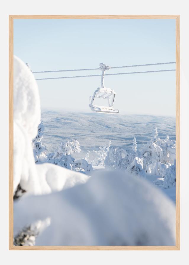 Snowbound lift ride Poster
