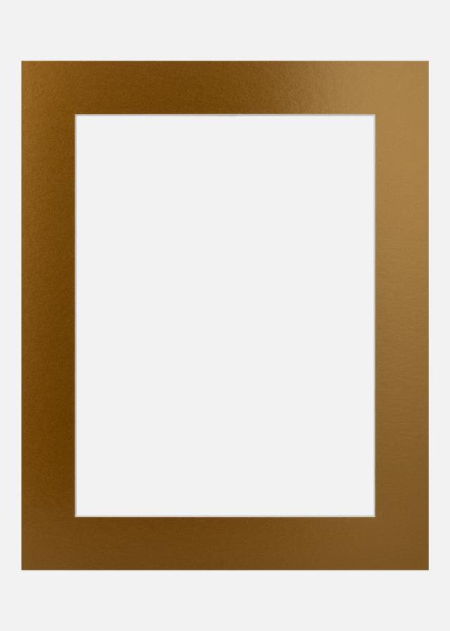 Passe-partout Gold Rush Metal (Bordo interno bianco) 40x50 cm (29x39)