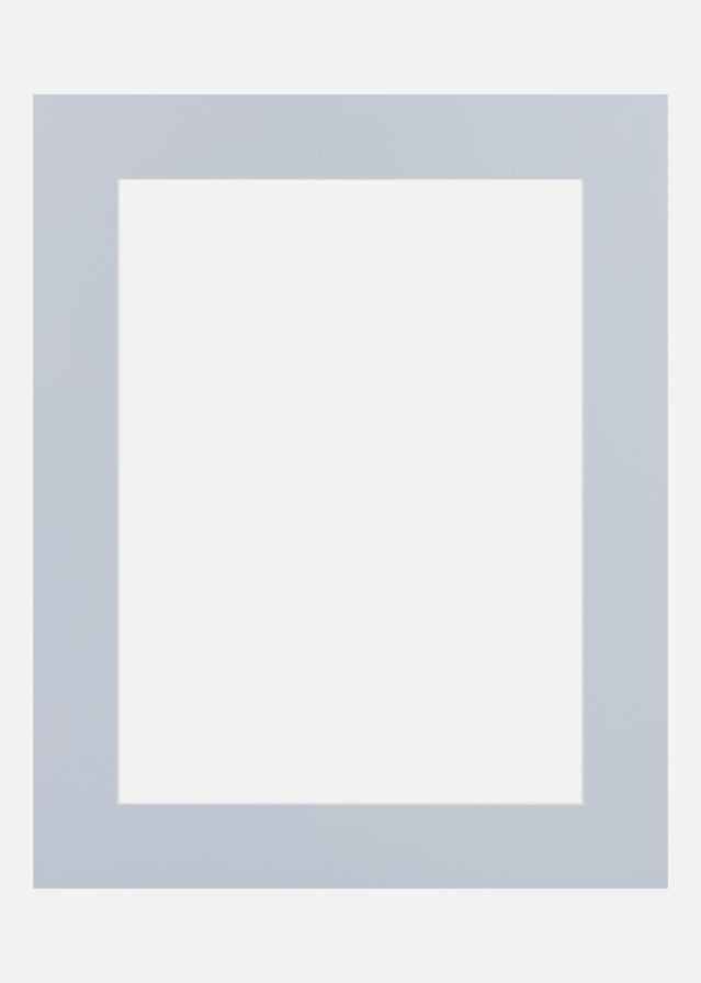 Passe-partout Blue Satin (Bordo interno bianco) 40x40 cm (29x29)