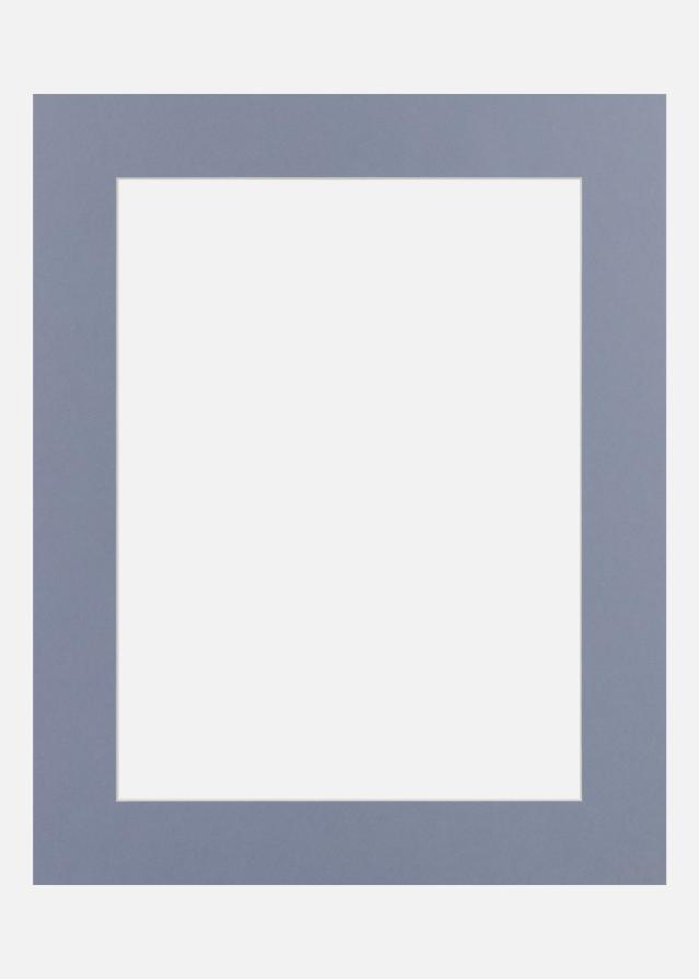 Passe-partout Blue Lilac (Bordo interno bianco) 18x24 cm (12x17)