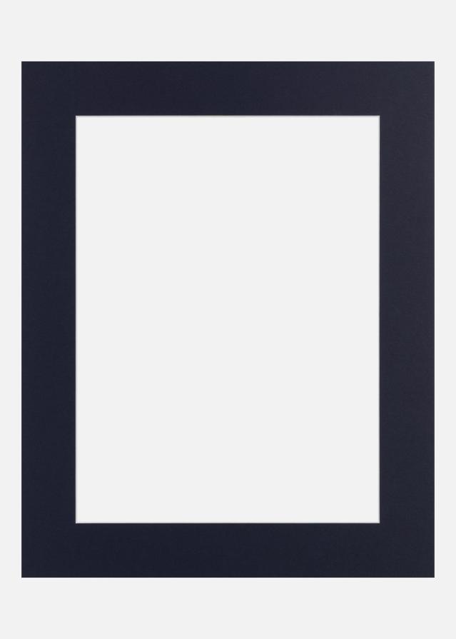 Passe-partout Moody Blue (Bordo interno bianco) 40x50 cm (29x39)