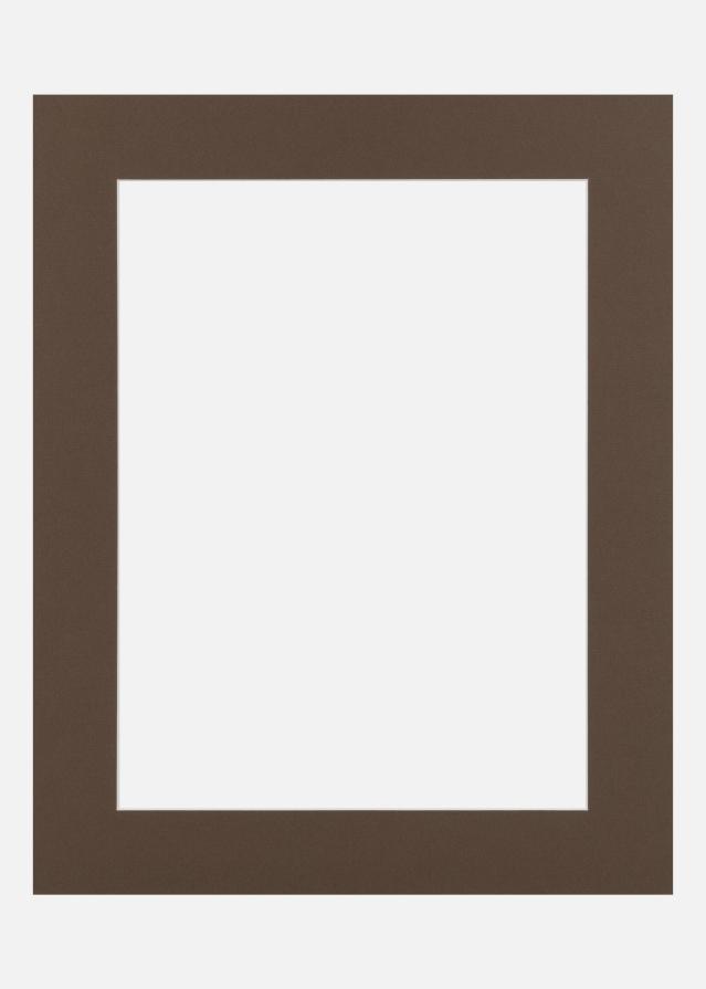 Passe-partout Mocha Green (Bordo interno bianco) 50x50 cm (39x39)
