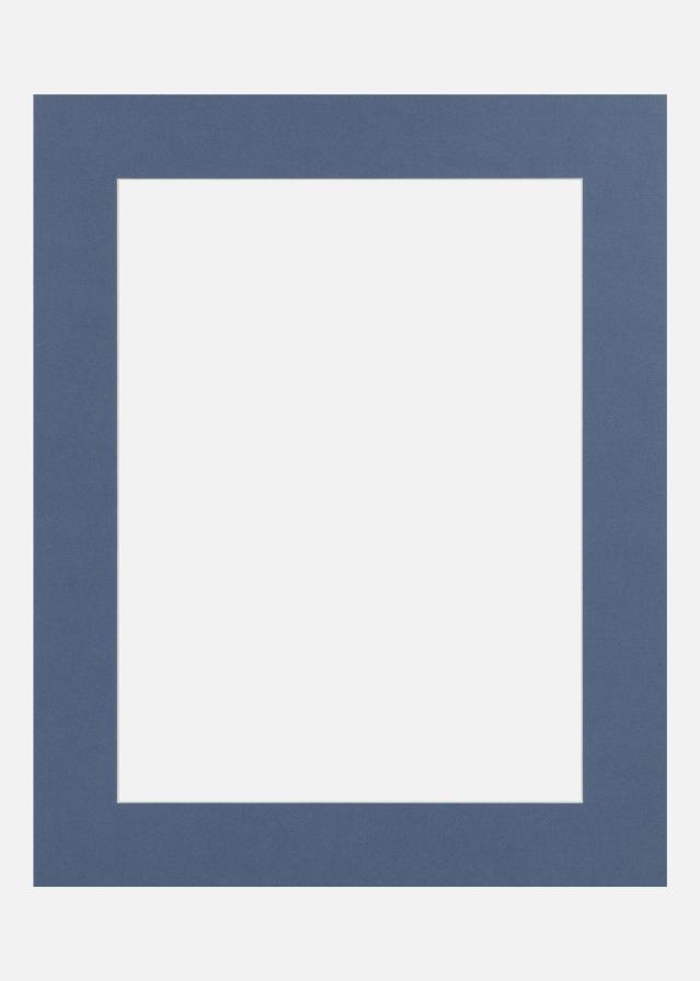 Passe-partout Blue Iris (Bordo interno bianco) 50x70 cm (41x58,4 - A2)