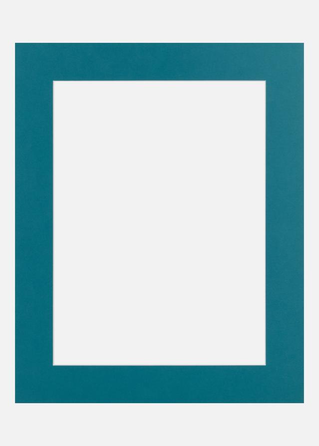 Passe-partout Aqua Green (Bordo interno bianco) A4 21x29,7 cm (14x19)