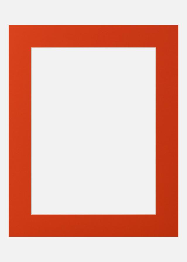 Passe-partout Deep Orange (Bordo interno bianco) 40x40 cm (29x29)
