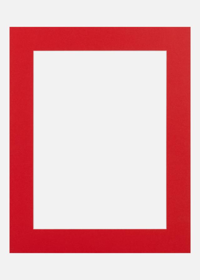 Passe-partout Red Hot (Bordo interno bianco) 20x20 cm (14x14)