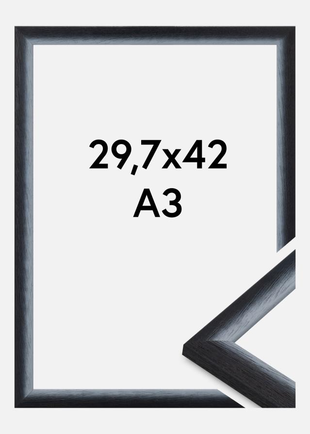 Cornice Cornwall Vetro acrilico Nero 29,7x42 cm (A3)