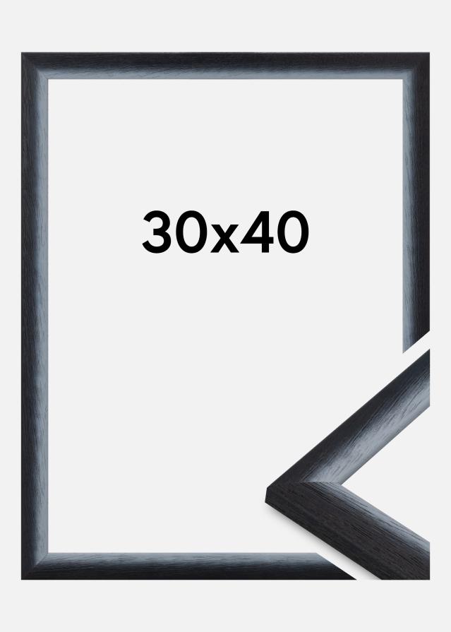 Cornice Cornwall Vetro acrilico Nero 30x40 cm