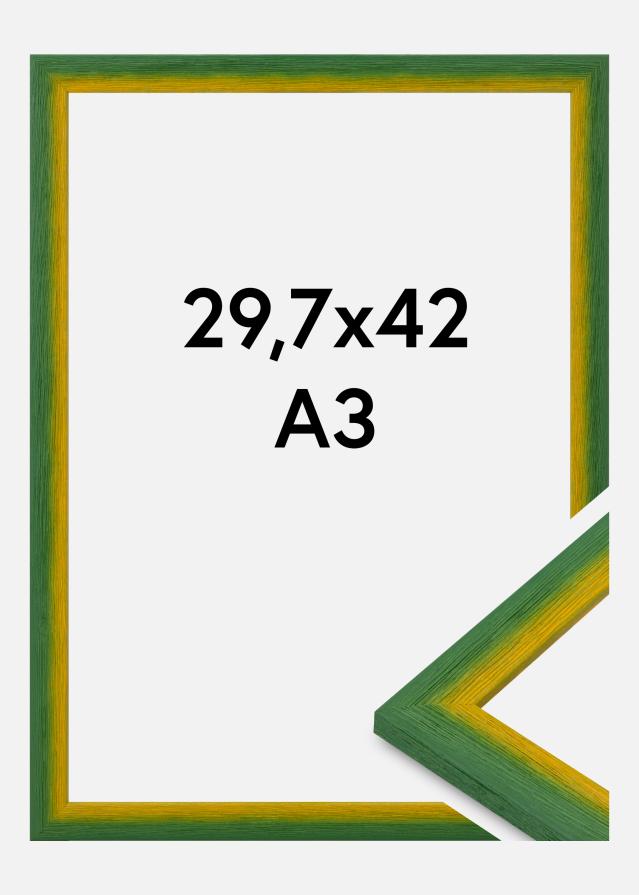 Cornice Cornwall Vetro acrilico Verde 29,7x42 cm (A3)