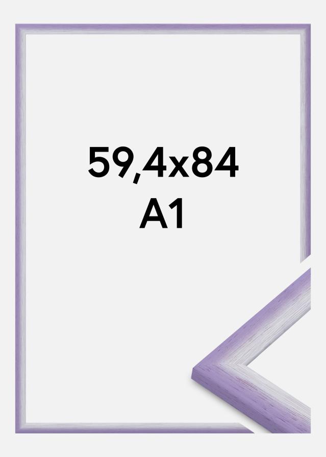 Cornice Cornwall Vetro acrilico Lilla chiaro 59,4x84,1 cm (A1)