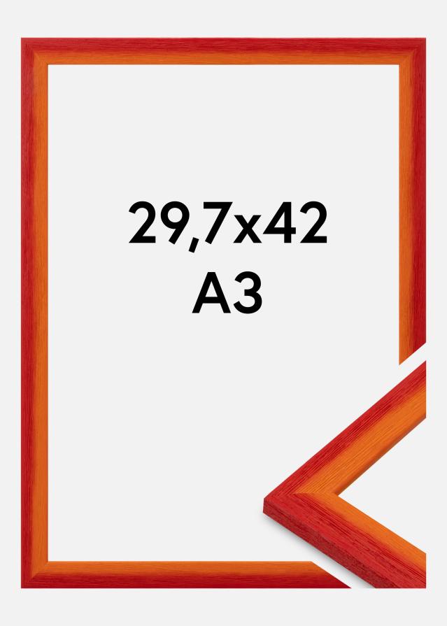 Cornice Cornwall Vetro acrilico Rosso 29,7x42 cm (A3)