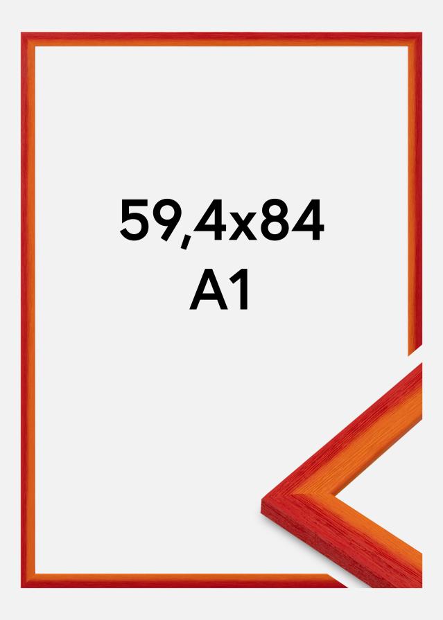 Cornice Cornwall Vetro acrilico Rosso 59,4x84,1 cm (A1)