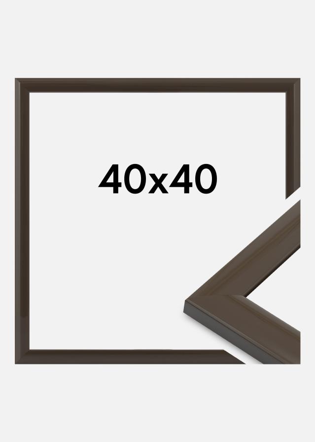 Cornice Dorset Vetro acrilico grigio scuro 40x40 cm