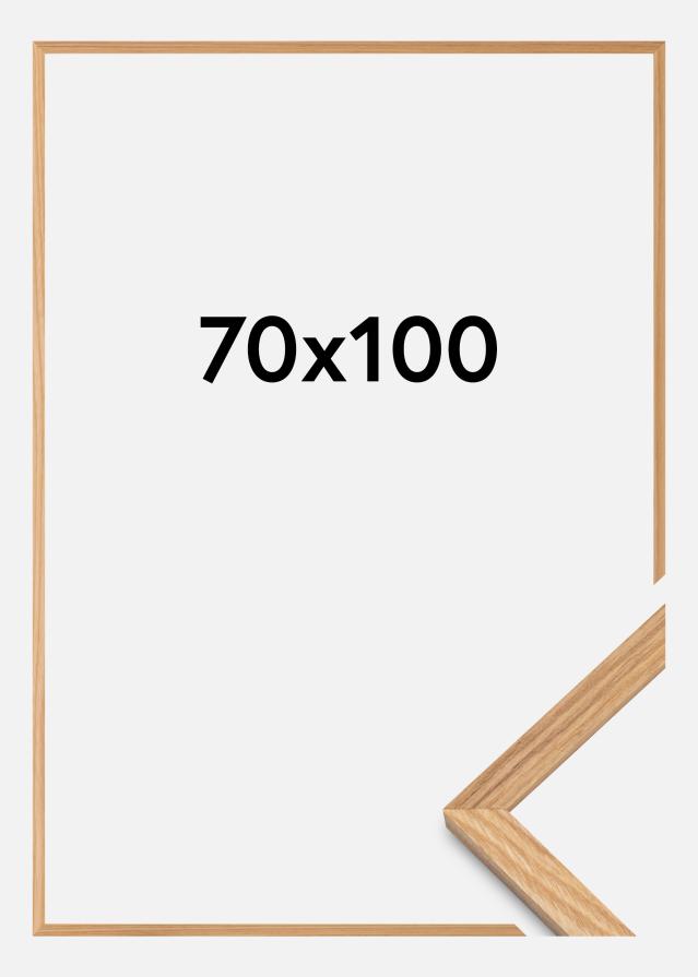 Cornice Rovere Massiccio Vetro Acrilico 70x100 cm