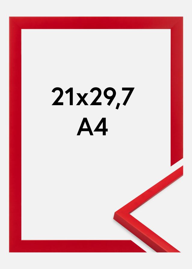 Cornice Kent Vetro acrilico Rosso 21x29,7 cm (A4)