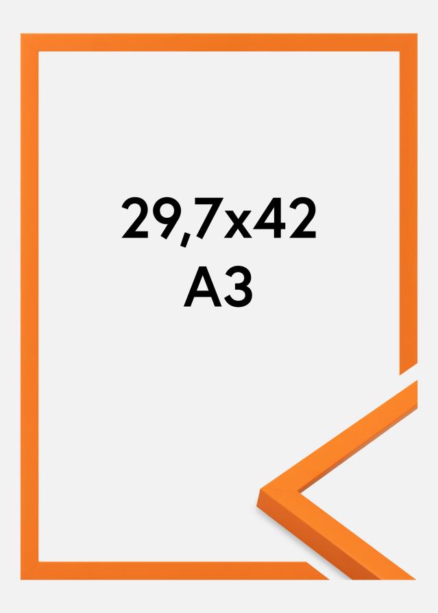 Cornice Kent Vetro acrilico Arancione 29,7x42 cm (A3)