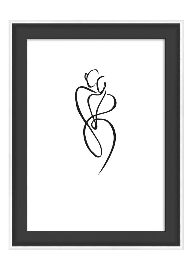 Cornice Silhouette Nero 10x15 cm