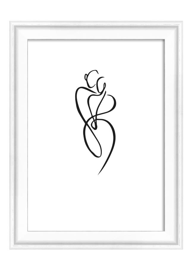 Cornice Silhouette Bianco 10x15 cm