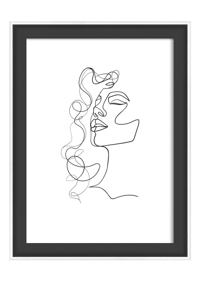 Cornice Silhouette Nero 13x18 cm